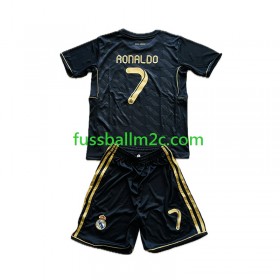 Fußballtrikots Real Madrid Cristiano Ronaldo 7 Retro Kinder Auswärts Trikotsatz 2011-2012